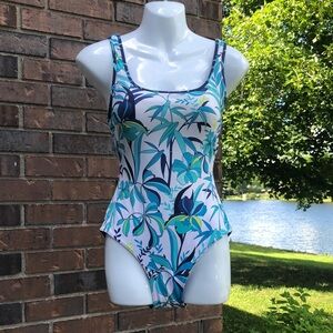Reversible White & Navy One-Piece Swimsuit